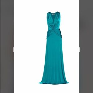 Chiara Boni elegant gown with plunging neckline